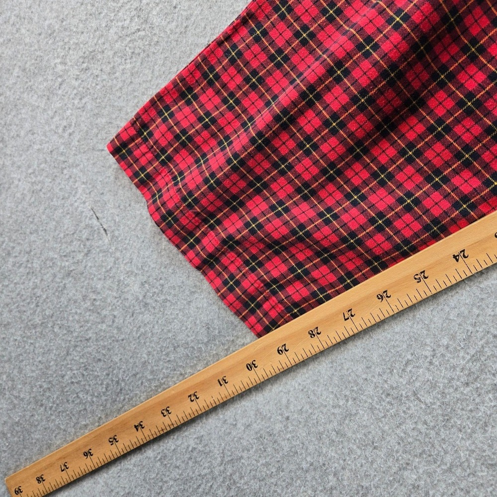 Polo Ralph Lauren Pajama Set Mens M Red Plaid Flannel 2 Piece Sleepwear - Picture 16 of 16